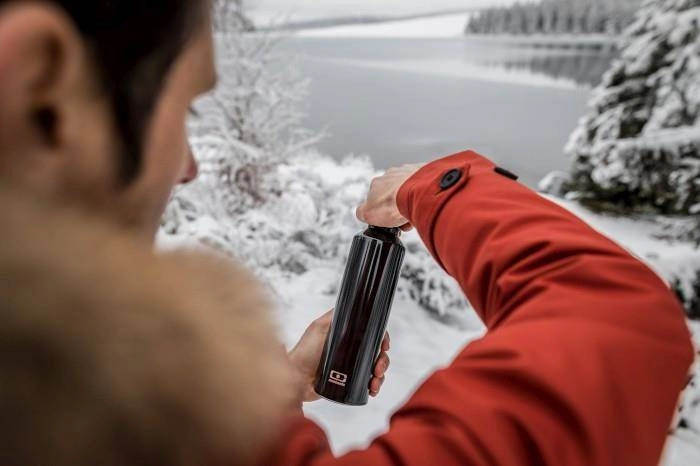 Monbento - Butelka termiczna Steel, Black Onyx