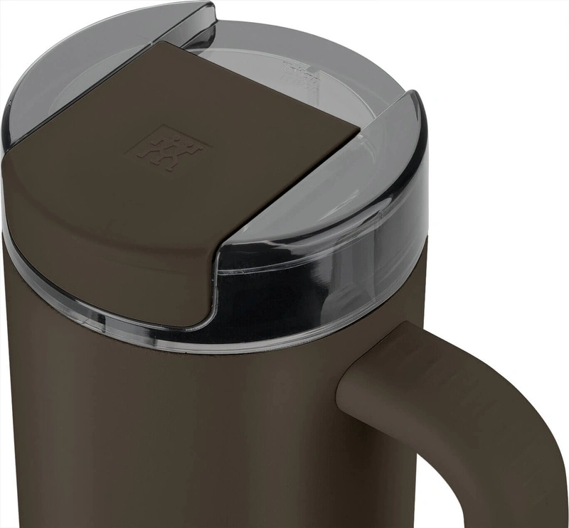 Zwilling - THERMO PLUS Kubek termiczny ze słomką - 900 ml, brązowy