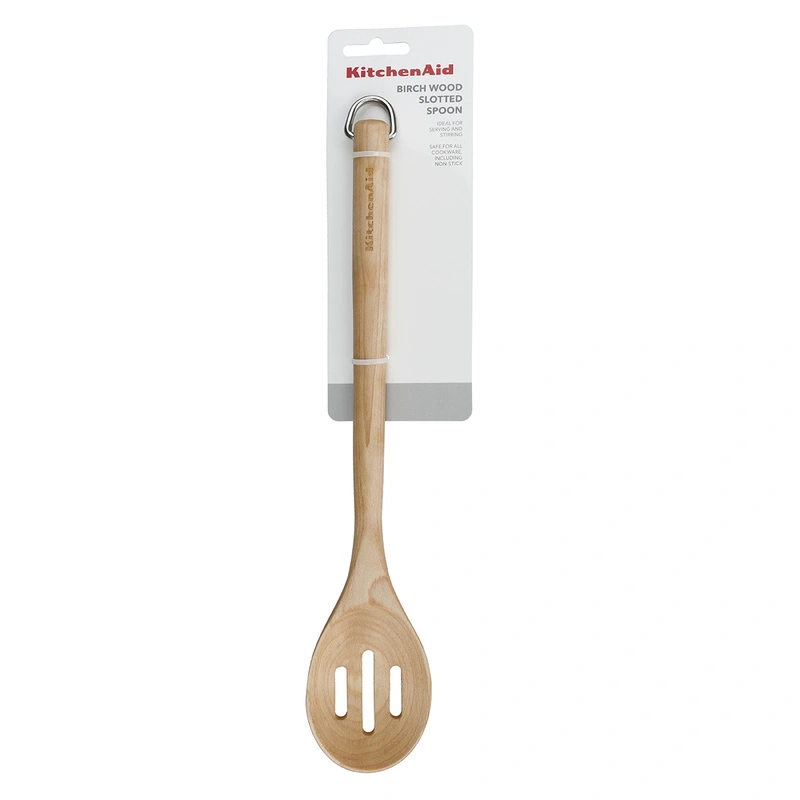 KitchenAid Culinary Tools - łyżka drewniana z dziurkami CORELINE Birch