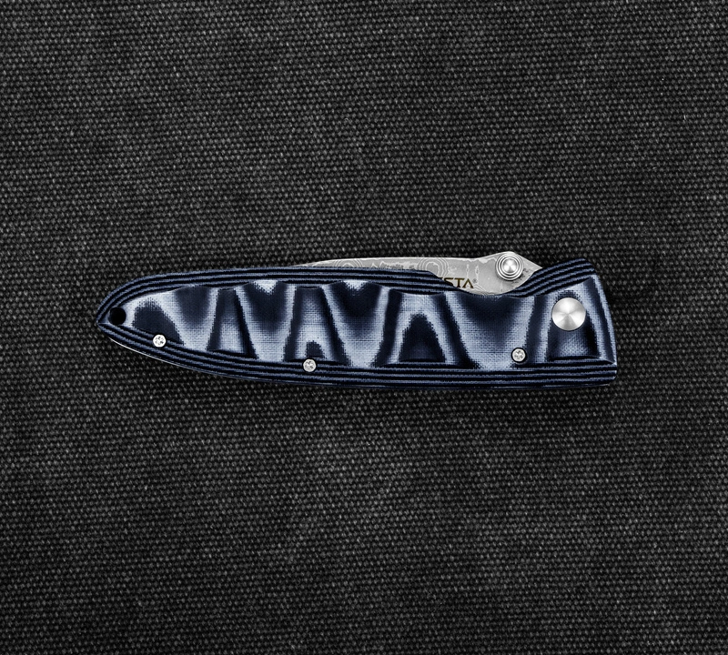 Mcusta - Classic Wave Blue Micarta Damascus VG-10 8,5 cm