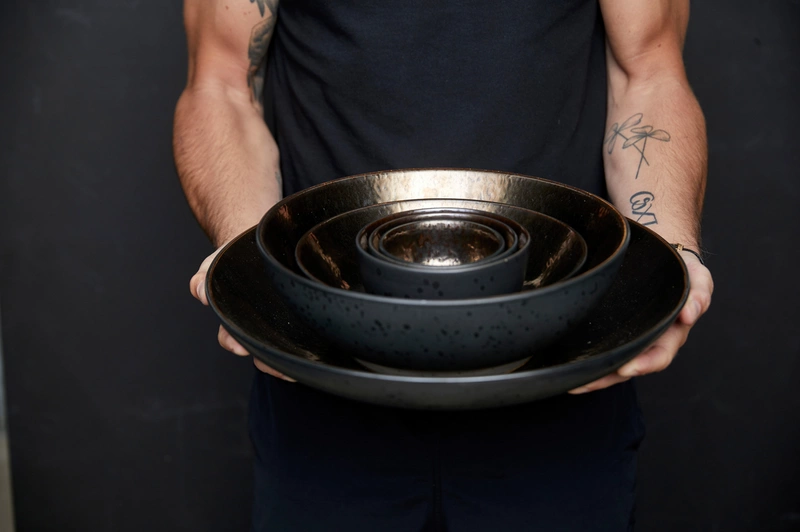 Bitz - Misa na sałatę 24 cm Black/Bronze