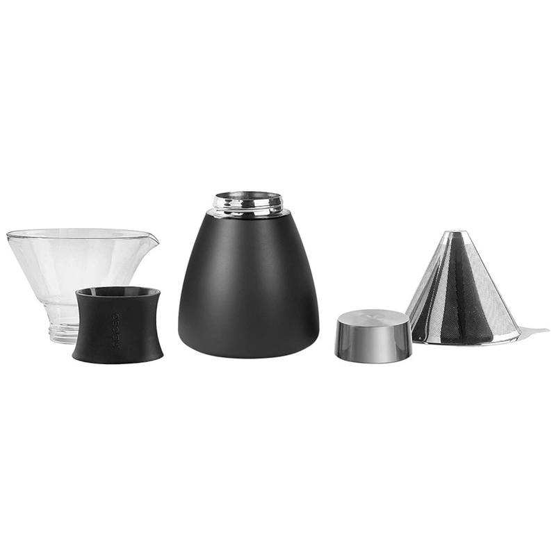 Asobu - Zaparzacz do kawy POUR OVER WOOD, 1,18L