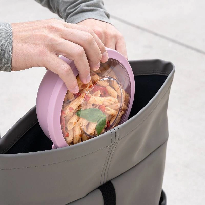 Amuse - pojemnik / miska z pokrywką 1L różowa