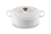 Le Creuset - brytfanna żeliwna emaliowana Signature 31 cm 6,3 l biała