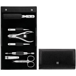 Zwilling - zestaw podróżny - czarne skórzanie etui, 7 elementów Classic Inox