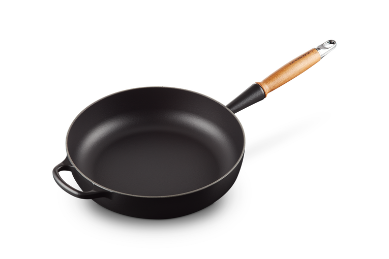 Le Creuset - głęboka patelnia żeliwna czarny Sauté 28 cm