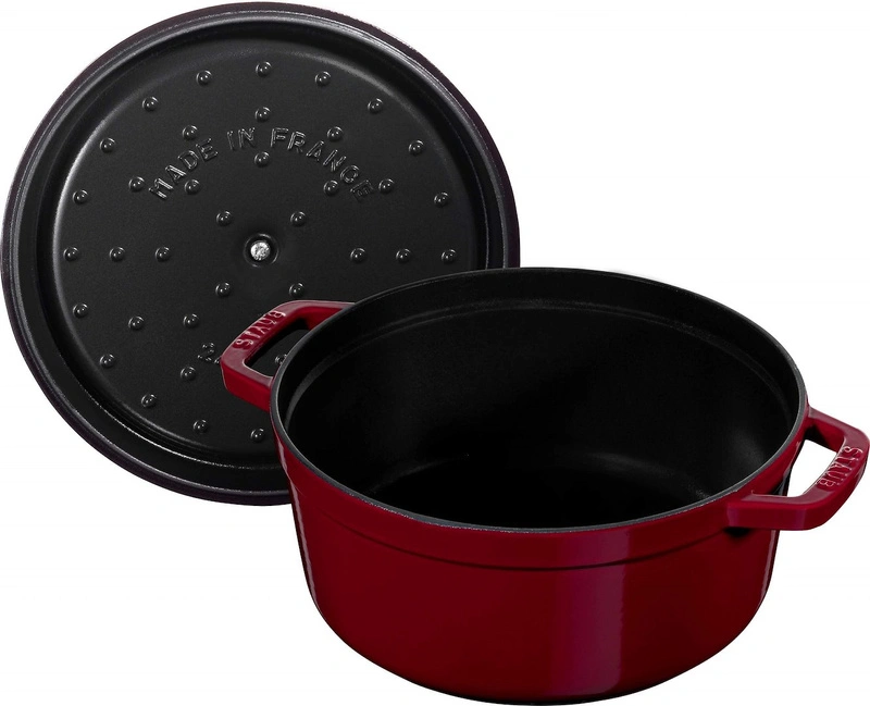 Staub - LA COCOTTE Garnek żeliwny okrągły 5.2 ltr bordeaux