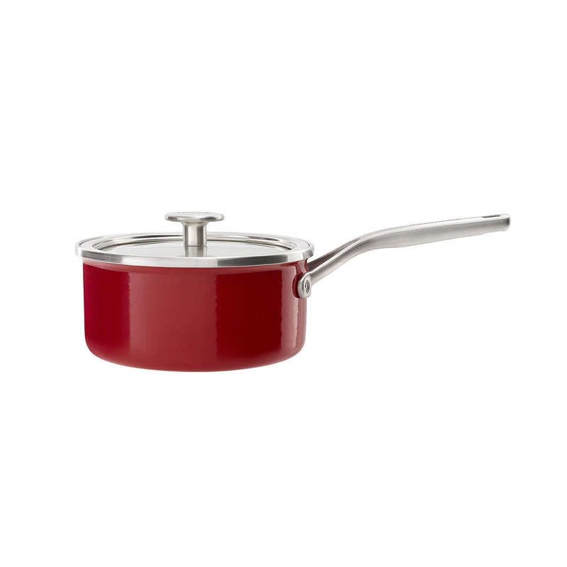 KitchenAid - Rondel emaliowany 1,3L 16 cm czerwony