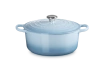 Le Creuset - garnek żeliwny emaliowany Signature 28 coastal blue