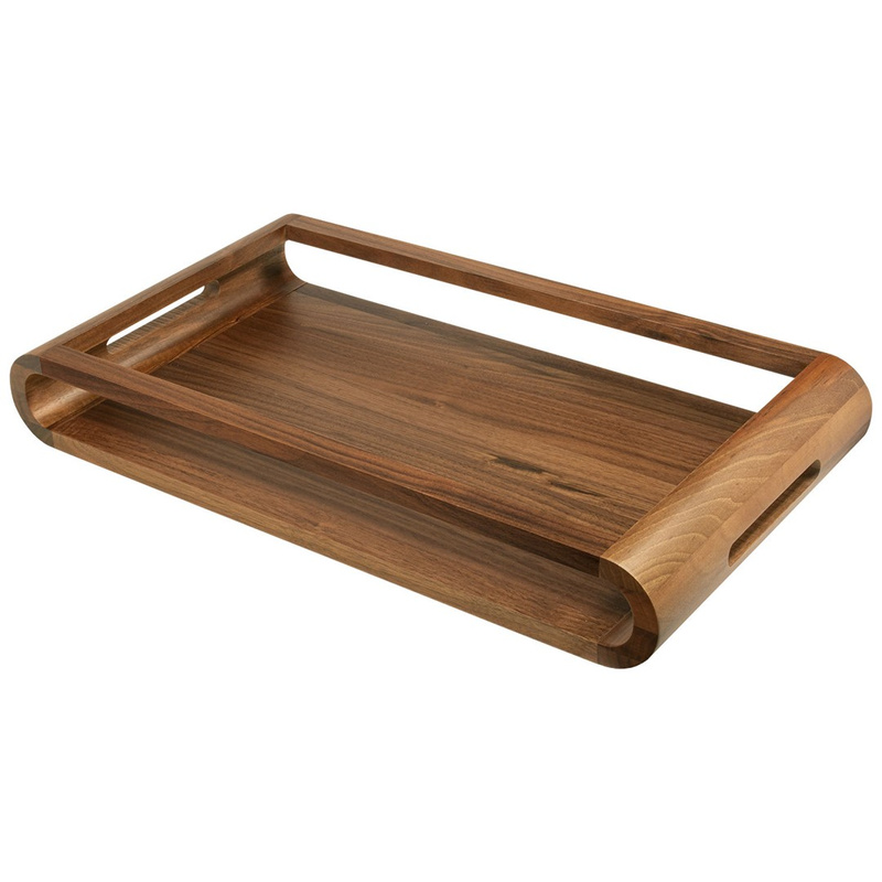Artelegno - dwustronna taca z drewna orzechowego 27 x 49 cm VASD
