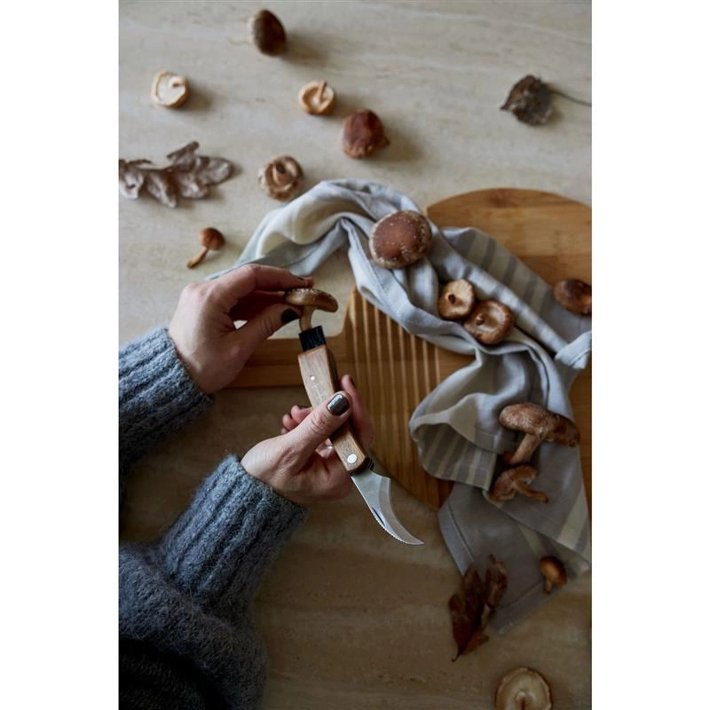 Sagaform - torba z nożem do grzybów, juta, 40 x 19 x 22 cm Karl-Johan