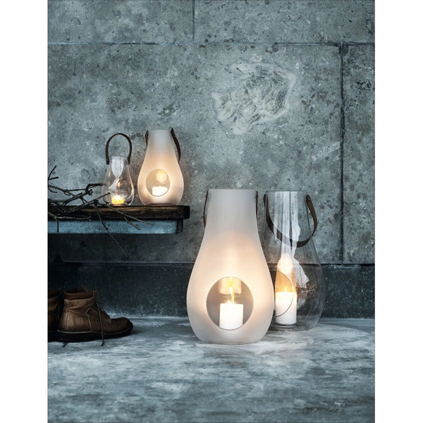 HolmeGaard - szklana latarnia Design with light duża