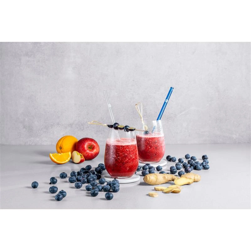 Zwilling - zestaw 4 słomek prostych kolorowe Sorrento