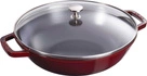 Staub -  żeliwny wok bordowy 30 cm