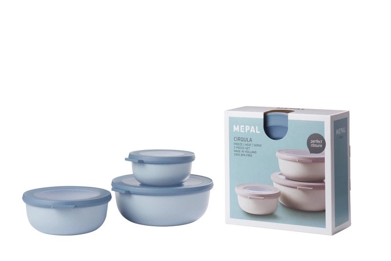Mepal - Zestaw 3 misek Cirqula 350 750 1250 Nordic Blue