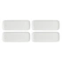 La Porcellana Bianca - zestaw 4 tac prostokątnych 30x11 cm Essenziale New Age