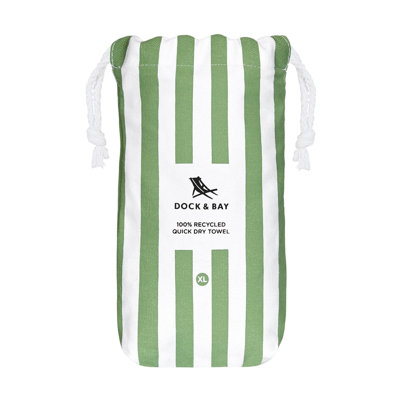 Dock & Bay - Ręcznik plażowy, szybkoschnący - Cayman Olive XL 200x90cm