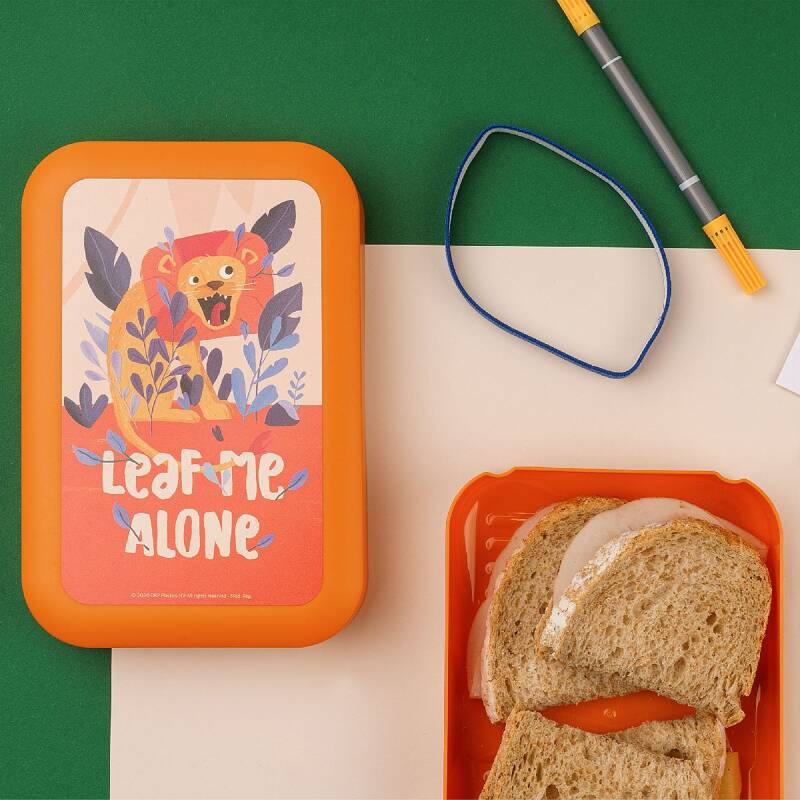Amuse - lunchbox z gumką Leaf me alone