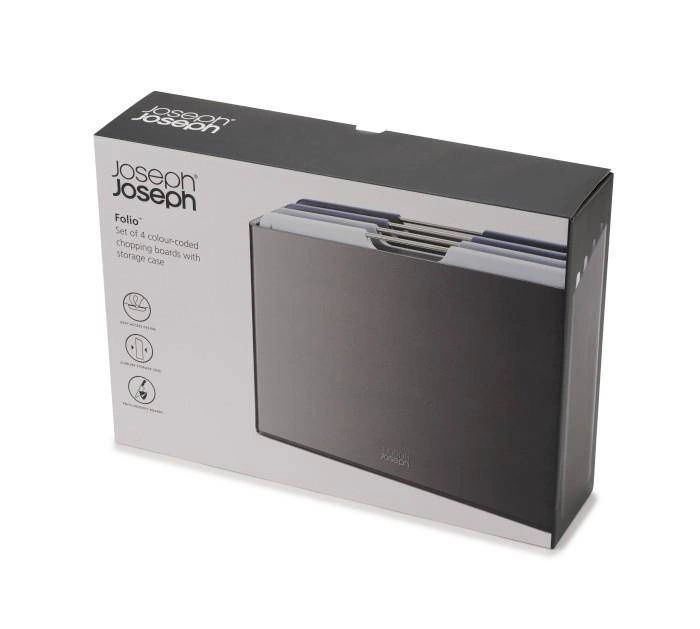 Joseph Joseph - Zestaw 4 desek do krojenia M, grafitowy Folio
