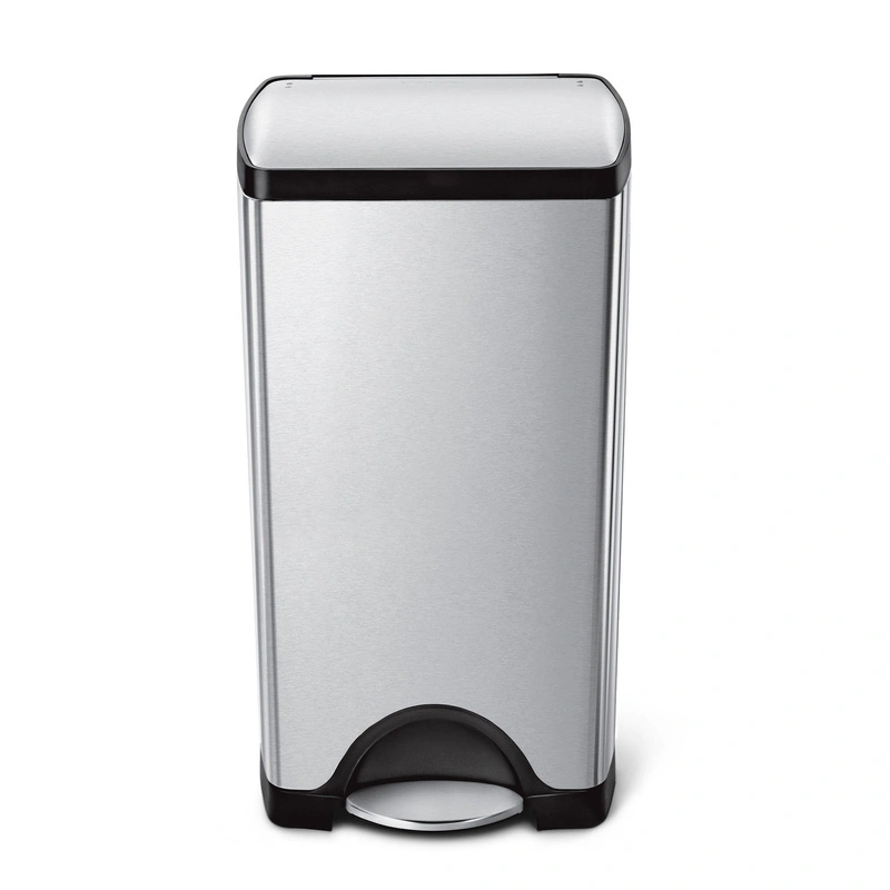 simplehuman - Prostokątny koszt na śmieci pedałowy, 30 l