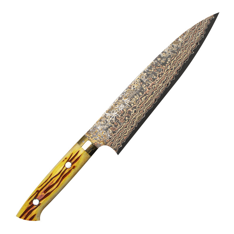 Takeshi Saji - OBB Black VG-10 Color Nóż Szefa kuchni 21 cm