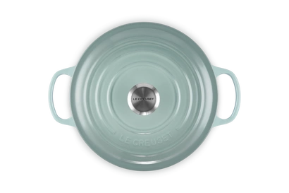Le Creuset - brytfanna żeliwna emaliowana Signature okrągła 26 cm 5,3 l sea salt