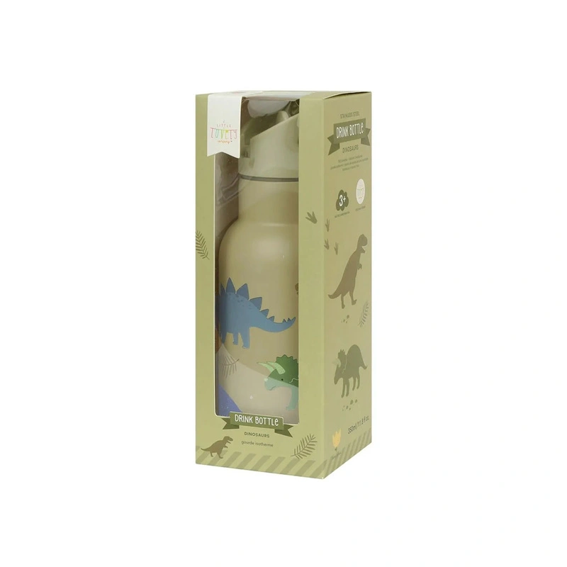 A Little Lovely Company - Kubek ze słomką dla dzieci DINOSAURS 350 ml