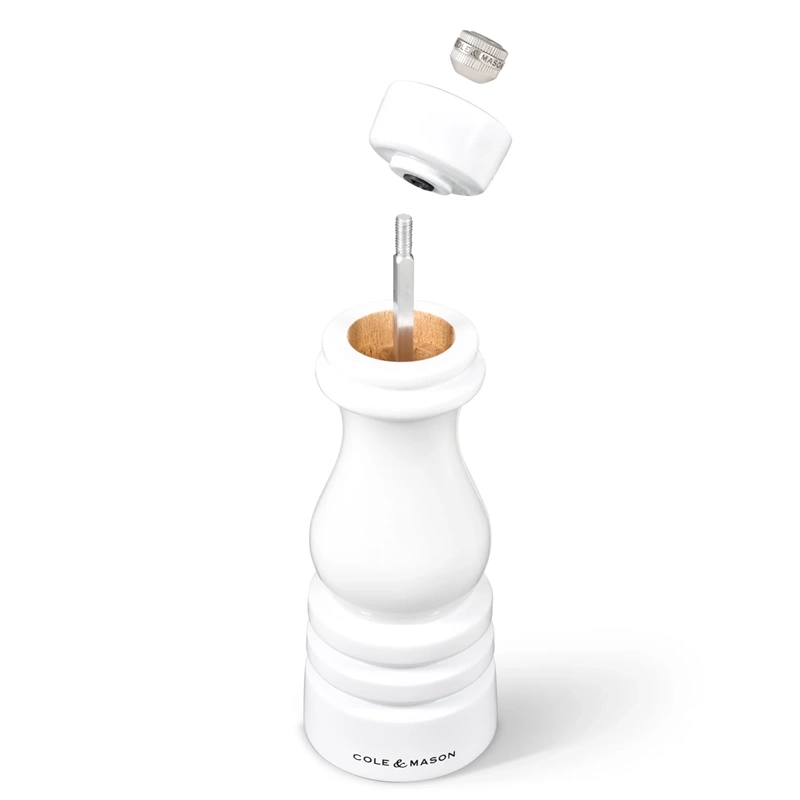 Cole & Mason - Młynek do pieprzu London biały połysk 18 cm