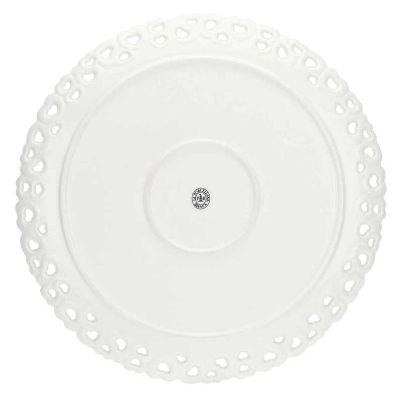 La Porcellana Bianca - zdobiony talerz do ciasta 34 cm Valentino