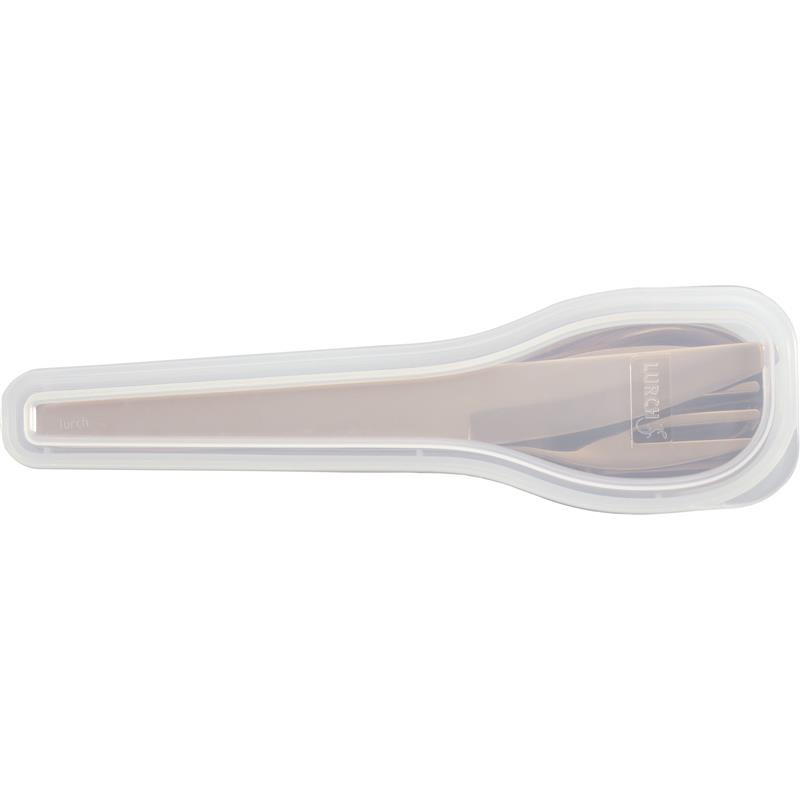 Lurch - zestaw sztućców w etui, 3 el., 18 cm, brązowe To-Go