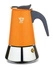 Pezzetti - STEELEXPRESS Emaliowana kawiarka stalowa (2 filiżanki) - Pomarańczowy