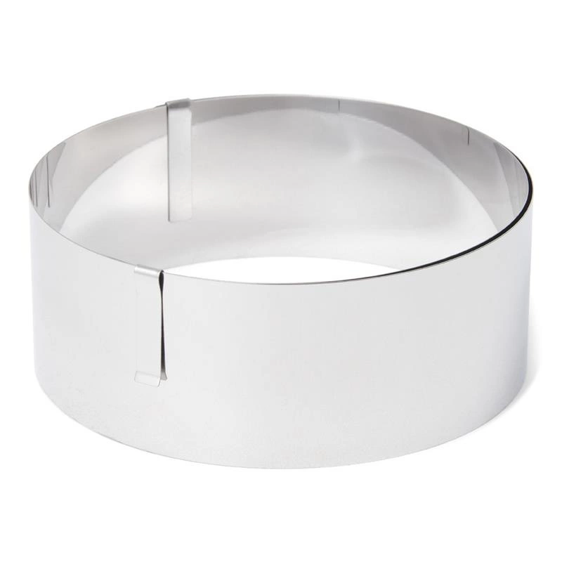 Patisse - Regulowana obręcz niska do ciasta ze stali nierdzewnej 13-31cm