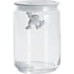 A di Alessi - pojemnik kuchenny, biała pokrywka; 0,9 l GIANNI