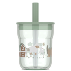 Mepal - Szklanka dziecięca ze słomką Mio 250ml Little Farm