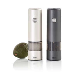 AdHoc - Zestaw elektrycznych młynków do pieprzu lub soli i.Mill – jasnoszary/ciemnoszary