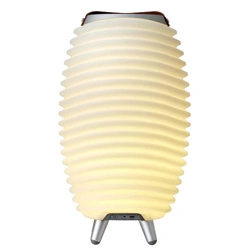Kooduu - SYNERGY 35 Lampa LED z głośnikiem i coolerem na napoje - 41 x 24 cm, Biały