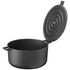 Skeppshult - NOIR Garnek żeliwny z pokrywą - 5 ltr, czarny