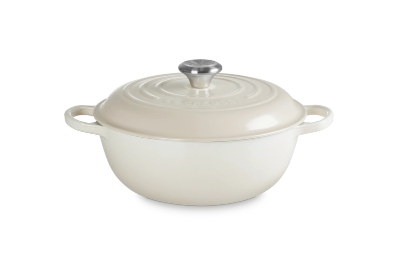 Le Creuset - Garnek żeliwny 26 cm meringue