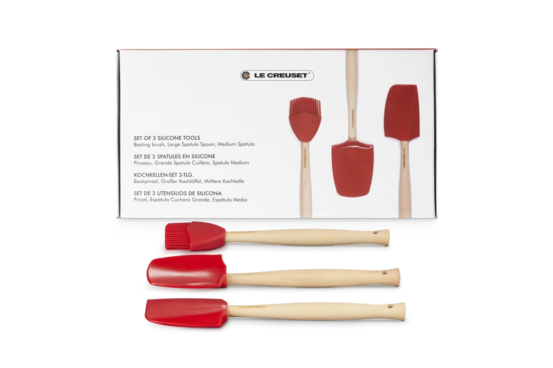 Le Creuset - Zestaw 3 Akcesoriów wiśniowy