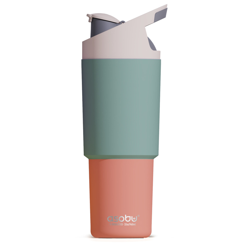 ASOBU - ASOBU kubek termiczny COSMIC PASTEL GREEN 960ml PURAMIC