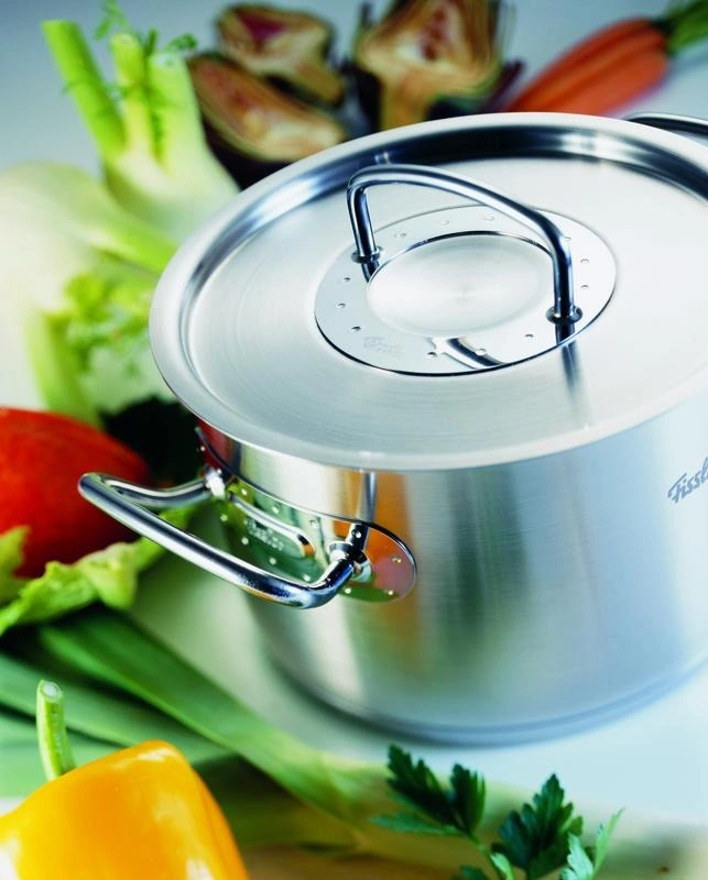 Garnki Fissler Profi - 5 częściowy zestaw stalowe pokrywy