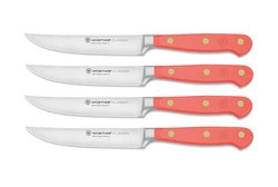 Wusthof - CLASSIC COLOUR Zestaw noży stekowych brzoskwiniowy