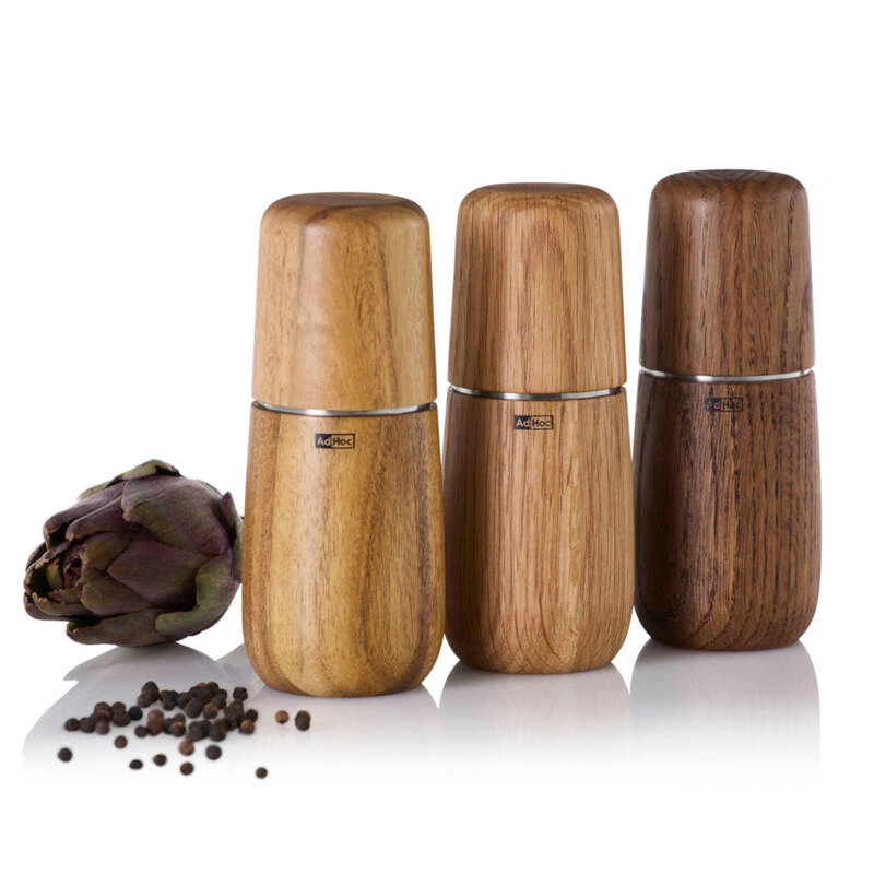 AdHoc - Młynek do soli lub pieprzu Yono S, jasny dąb