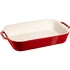 Staub - prostokątny półmisek ceramiczny 4.5 l, czerwony
