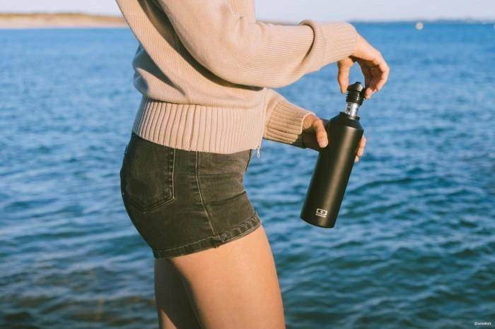 Monbento - Butelka termiczna Steel, Black Onyx