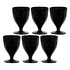 Rose&Tulipani - zestaw 6 kieliszków 300 ml czarny Amami