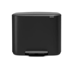Brabantia - Kosz na śmieci pedałowy BO 11+23l czarny