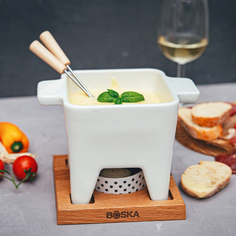 Boska - Fondue Bianco L 600 ml zestaw