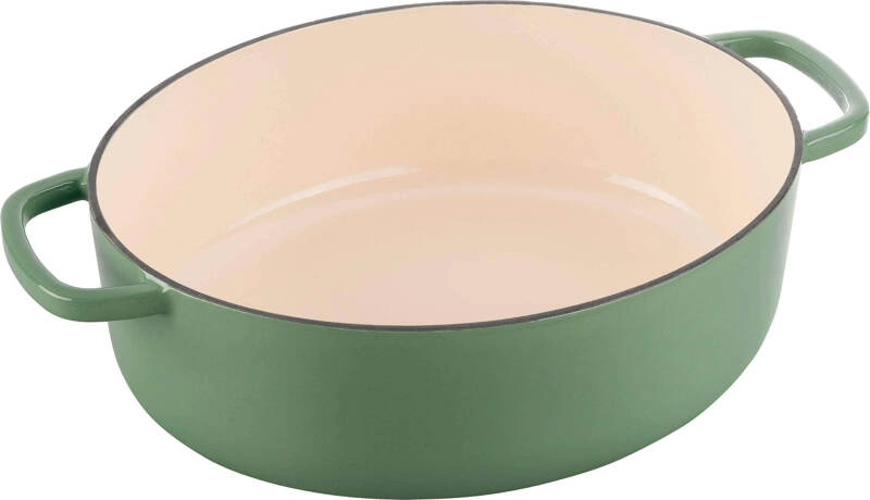 Ballarini - garnek żeliwny owalny 6.5 ltr, zielony Bellamonte