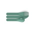 Monbento - Monbento Pocket Color sztućce na wynos w etui Green Forest
